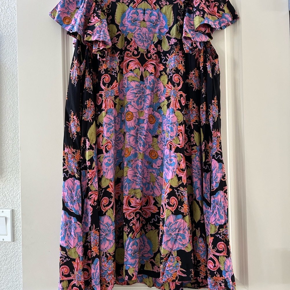 Free People Yara Oversized Day Dress. “Twilight Combo” color. EUC. Lined. Size S - Picture 7 of 15